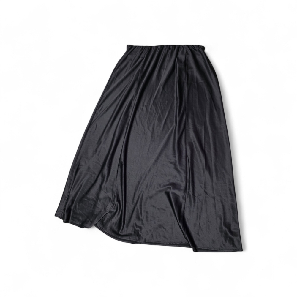Torrid Black Maxi Skirt | Silky Satin Feel Elastic Waist Flowy Size 0X - Picture 4 of 4